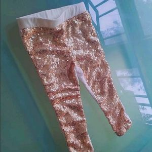 Gold Sequin 2T Leggings